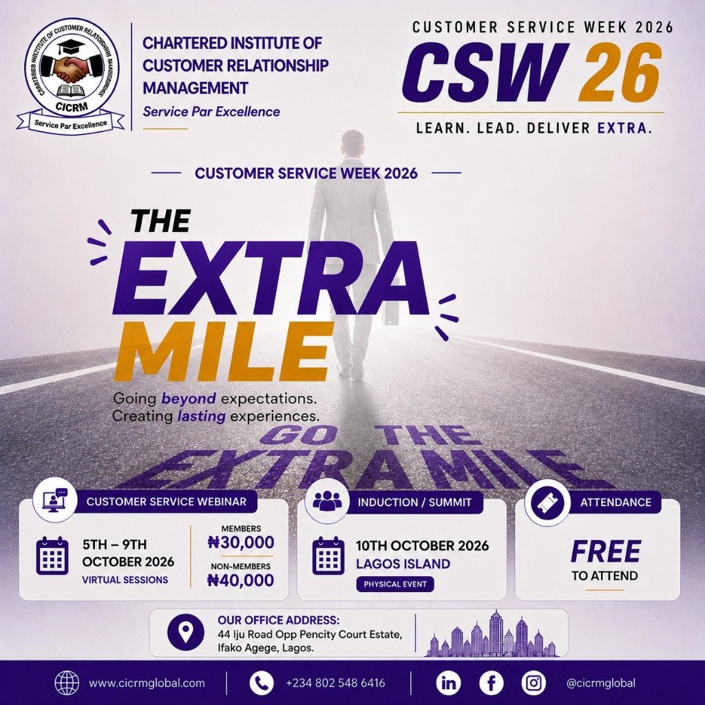 Customer Service Week 2026 Flyer - The Extra Mile